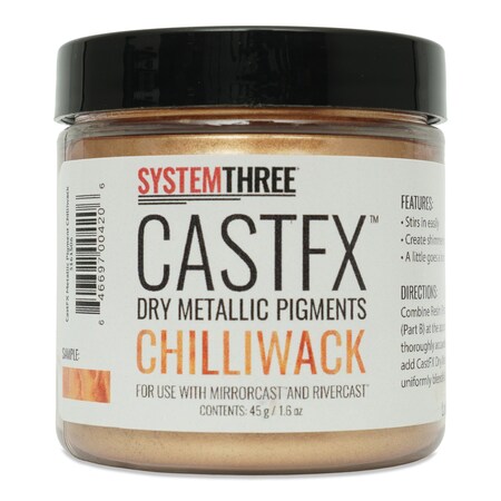 System Three Resins CastFX Dry Metallic Color Pigments, Chilliwack, 45g 3161S06
